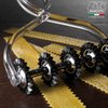 Marcato Design Atlas Made in Italy Pasta Cutter Bike, 9 Interchangeable Wheels, Clear
