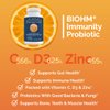 BIOHM Immunity Probiotic 5 Billion CFU, Supports Immune Health, Natural, Vitamin C, D3, Zinc, Shelf Stable, Non-GMO, Vegan, for Women and Men, 60 Capsules