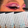 Eye Body Face Gems Jewels Rhinestone Stickers Acrylic Self Adhesive Crystal Rainbow Makeup Diamonds Face Tattoo Stick Gems for Women Festival Accessory DIY Crafts and Nail Art Decorations 3 Sheets