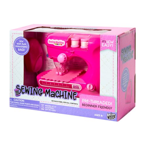 Anker Play 500659/DOM Starter Sewing Machine for Kids with Ruler and Needle, 6 Pieces, Pink