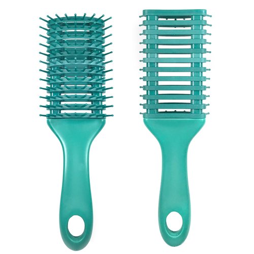 Vented Detangling Hair Brush丨Faster Blow Drying Wet丨Dry Scalp Massager for All hair types丨Glides Through Tangles Ease for Men丨Women丨Children (Green)
