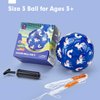 hahaland Soccer Ball Size 3 with Pump Deflated & Mesh Bag - Soccer Ball for Girls Boys Kids Soccer Balls Outdoor for Ages 4-8 Toddlers Age 3-4 Kids Soccer Ball for 3 4 5 6 7 8-Year-Old Girls