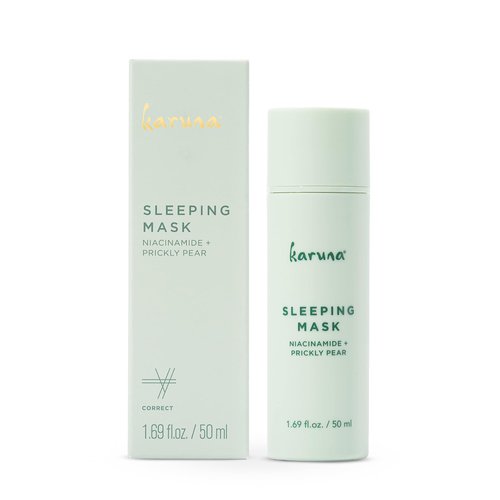 Karuna - Sleeping Mask, Overnight Facial Mask Cream, Renewing Face Mask Skin Care Essential, Cooling Face Masks with Niacinamide & Prickly Pear, 50 ml