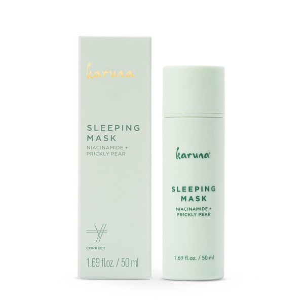 Karuna - Sleeping Mask, Overnight Facial Mask Cream, Renewing Face Mask Skin Care Essential, Cooling Face Masks with Niacinamide & Prickly Pear, 50 ml