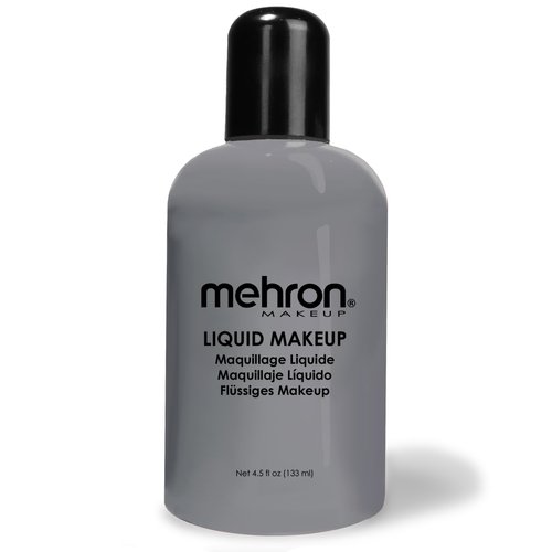 Mehron Makeup Liquid Makeup | Face Paint and Body Paint 4.5 oz (133 ml) (MONSTER GREY)