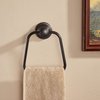 WOLIBEER Bronze Hand Towel Ring, Bath Towel Holder Oil Rubbed, Bathroom Towel Hanger Wall Mounted Farmhouse Rustic ORB Stainless Steel
