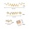 FRDTLUTHW 18Pcs Hair Accessories Loc Hair Jewelry for Women Braids, Dreadlock Beads Metal Hair Clips Decoration Gold(Multiple Styles)-style4
