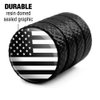 Subdued American USA Flag Black White Military Tactical Tire Rim Wheel Aluminum Valve Stem Caps