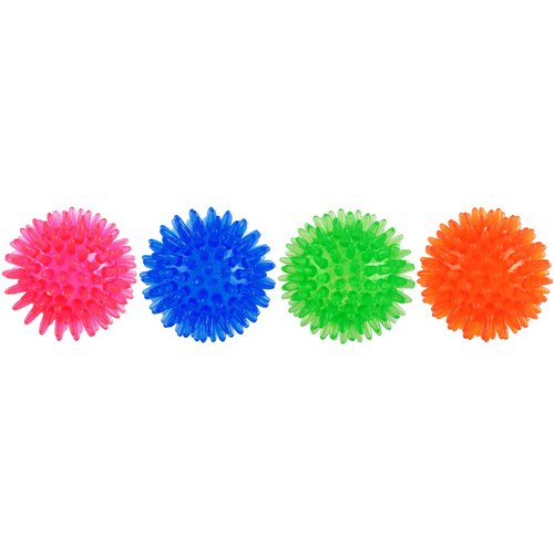PetSport 2" Gorilla Spiky Ball Floating Dog Toy - Small | Vanilla Scented Super Durable TPR Rubber | Ultra Light, Strong & Bouncy | Play Fetch with Your Pet, Colors Will Vary