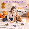 Halloween Baby Teething Toy, Halloween Cute Bat Themed Teether Infant Teething Toy Theether Holiday, Halloween Baby Favors Teethers Toy Soft Silicone Teething Baby Aged 3-18 Months