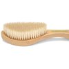 GranNaturals Soft Bristle Hair Brush - Curved Boar Bristle Vintage Style Hairbrush for 360 Waves, Sleek Slick Back Ponytail & Bun, Smoothing, Fades for Women & Men - Wooden Handle