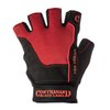 Contraband Black Label 5120 Pro Series Amara Leather Lifting Gloves w/Jar Grip Palm- Durable Light - Medium Padded Amara Leather Gym Gloves - Perfect Classic Lifting Gloves (Pair) (Red, Small)