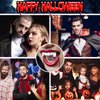 Givivion Vampire Teeth Fangs for Adults, Vampire Fangs with Upgraded Reusable Adhesive, Halloween Fake Fangs for Vampire, Cosplay, Party Favors, Haunted Houses