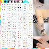 Summer Kids Tiny Temporary Tattoos, 60 Sheets Waterproof Cute Tattoo Stickers for Girls Women, Small Fake Tattoos for Party Favors Supplies Gifts