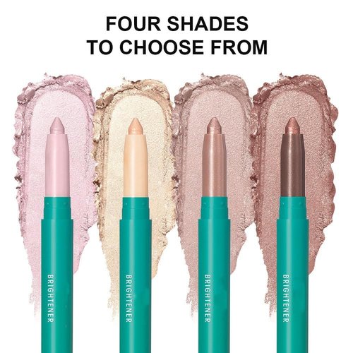 ProCover 4Pcs Eyeshadow Stick, Eye shadow Brightener Stick Glitter Highlighter Makeup Eye Liner, Shimmer Creamy Long Lasting Eye Makeup. (4 colors)