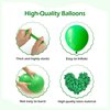 FOTIOMRG 110pcs Green Balloon Garland Arch Kit, 18 12 10 5 inch Green Latex Balloons Different Sizes Pack for Birthday Graduation Baby Shower Jungle Christmas Party Decorations