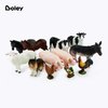 Boley Farm Animal Figures - 12 Pack Small Farm Animal Toys Kids Ages 3 and Up - Realistic Plastic Animal Figurines - Farm Animals for Toddlers