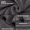 Orighty Bath Towel Set Pack of 2 - Soft Feel Grey Bath Towel Sets, Highly Absorbent Microfiber Towels for Body, Quick Drying, Microfiber Bath Towels for Sport, Yoga, SPA, Fitness, (27’’ x 54’’)
