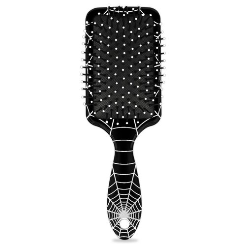 Detangler Hair Brush Black Spider Web Hairbrush for Kids Boys Girls, Glide Through Tangles with Ease and Massage Scalp, Smooth for All Hair Types (Wet Dry Thin Long Curly Hair)