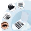 Lash Clusters 84 Pcs Cluster Lashes Eyelash Clusters DIY Cluster Eyelash Extensions Individual Lashes Thin Band & Soft (Rainy,D-8-16mix)