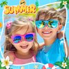 GIFTINBOX Kids Sunglasses Bulk Party Favors For Kids 3-5 4-8, 24Pack Neon Sunglasses For Kids Boys Girls with UV400 Protection, Pool Beach Kids Sunglasses Party Favors Great Gift for Birthday Party…
