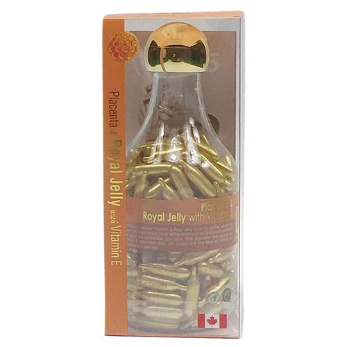 Lamb Placenta & Royal Jelly with Vitamin E Facial Oil, 200 Gelcaps, Bill Natural Sources