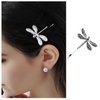 Iaceble Boho Dragongly Hair Clip Pins Dragongly Bobby Pin Minimalist Metal Hair Barrette Clip Silver Hair Pins Clip Dragonfly Sied Clip Hairpin Decorative Hair Accessories for Women and Girls