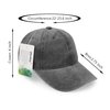 Baseball Cap, UltreKey Washed Cotton Adjustable Sport Outdoor Sun Cap Unisex Hip hop Casual Hat Snapback Cap(Grey)