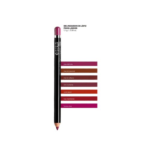 Esika Pro Lip Liner, Smooth Definition and Intense Color: Rojo Manhattan (Manhattan Red)