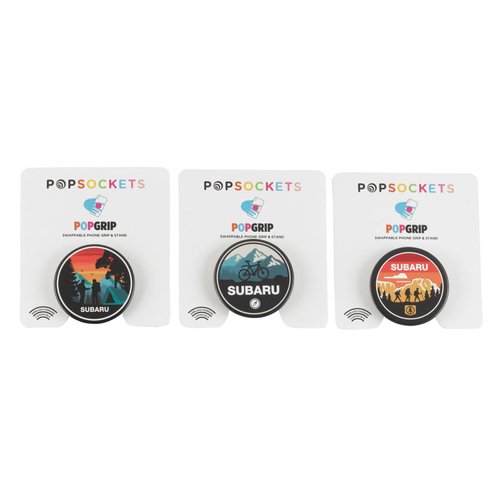 Subaru Logo Set of 3 Great Outdoors Swappable Genuine Phone Grip Universal Phone Holder Mount Legacy Forester Ascent BRZ crosstrek WRX sti Outback Impreza