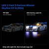 LED Lighting Kit for Lego Speed Champions 2 Fast 2 Furious Nissan Skyline GT-R (R34),Creative Light for Lego 76917 Race Car Toy, A Idea Gift for Kids or Fans (Lights Only, No Lego Models)