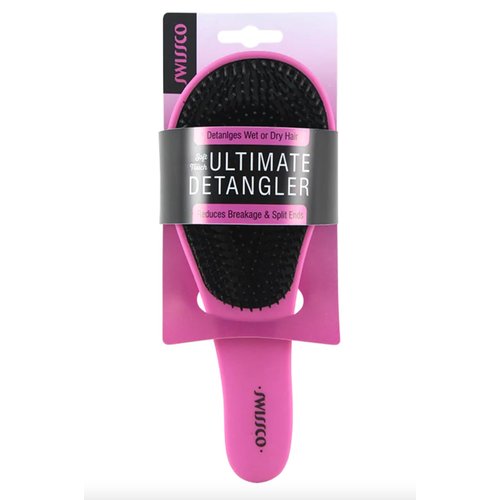Swissco Soft Touch Detangling Hair Brush for Natural, Curly, Wet or Dry Hair (Pink)