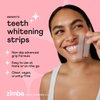 Zimba Teeth Whitening Strips Vegan Whitening Strip Enamel Safe Teeth Whitening Hydrogen Peroxide Teeth Whitener for Coffee, Wine, and Other Stains, 28 Strips (14 Day Treatment), Peach