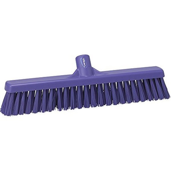 Vikan 31798 Fine Sweep Floor Broom Head, Polypropylene Block, 16-1/2" Polyester Bristle, Purple