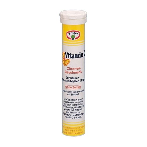 Krueger Vitamin C- Effervescent Tablets (80 g /20 Tablets)