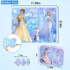 Puzzles for Kids Ages 4-8,Kids Puzzles in a Metal Box,Winter Princess Puzzles,Children Boys Girls Learning Educational Puzzles Packed in Tin Box,100 Pieces