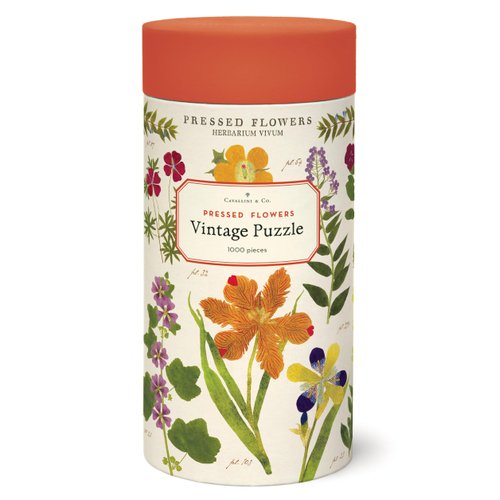 Cavallini 1000 Piece Puzzle, Pressed Flowers (PZL/PF)