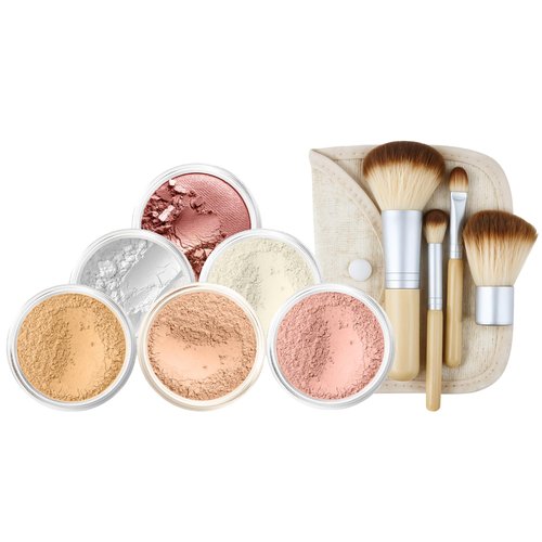 EVERYDAY KIT (FAIR 2) Full Size Mineral Makeup Set Matte Foundation Bare Face Sheer Powder Cover