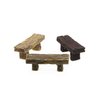 ODDIER 3Pcs Mini Resin Bench Miniature Fairy Garden Bench Dollhouse Accessories Statue DIY Decor Gift