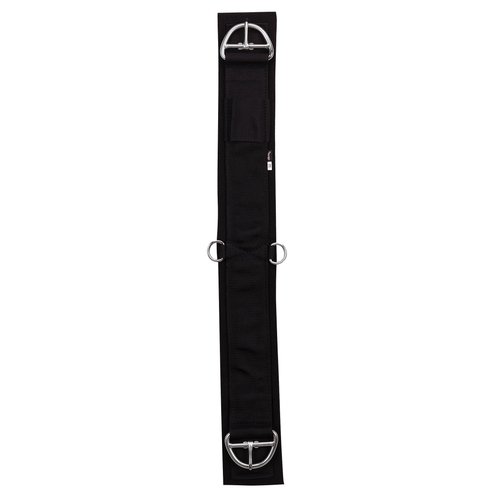 Weaver Equine Deluxe Super Horse Cinch, Anti-Slip Felt Lined Saddle Cinch Girth with Flat Buckle, Draft Horse Riding Supplies, ‎Black