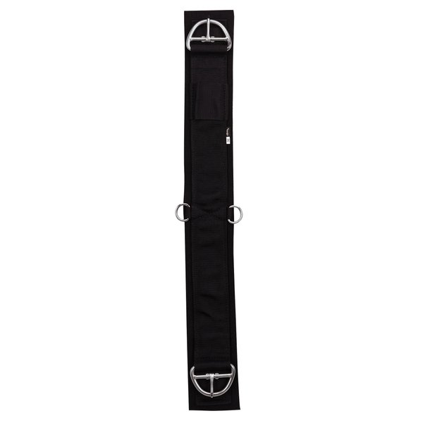 Weaver Equine Deluxe Super Horse Cinch, Anti-Slip Felt Lined Saddle Cinch Girth with Flat Buckle, Draft Horse Riding Supplies, ‎Black