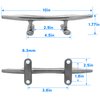 Boat Cleat 10 inch 316 Stainless Steel 2 Pack, Boat Cleats Open Base,Cleats for Boat,Boat Dock Cleats Include Stainless Steel Screws