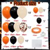 152 PCS Orange and Black Balloons Black Orange Sand White Confetti Balloons Garland for Graduation Baby Shower Birthday Wedding Halloween Anniversary New Year Party Decorations Supplies