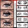 mdgfge 10 Pairs Halloween Eye Shadow Eyeliner Face Eye Makeup Tattoos Eyeliner Decals Spider Web Skull Bat Temporary Tattoo Stickers for Women Halloween Masquerade Party Supplies