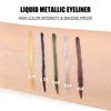 Boobeen Glitter Liquid Eyeliner Colorful, Shimmer Eyeliner Long Lasting Metallic Eyeliner Makeup, Waterproof Eyeliner Pen With Precision Brush Tip, Goes on Smoothly