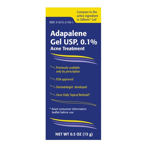 Taro Adapalene 0.1% Acne Treatment Gel - Paraben Free (0.5oz)