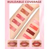 Hydrating Shimmer Lipstick,Moisturizing Jelly Lip Gloss,Nude Brown Lipstick Pen,Long Lasting Waterproof Tint Lip Balm Plumping Lip Stain Pen Glossy Butter Blam,Christmas Makeup Gift for Women Girl-02#