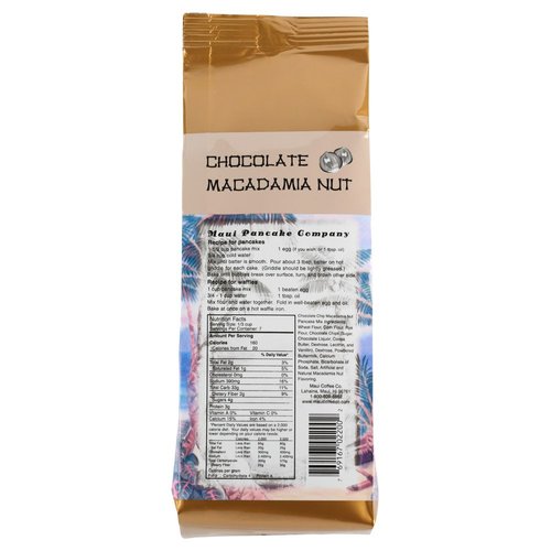 Maui Pancake Co. Chocolate Macadamia Nut Pancake Mix, 10 Oz Bag