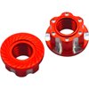 Vgoohobby 4Pcs Hexagonal Nuts, M4 Aluminum Alloy RC Wheel Hex Nuts Compatible with HSP Sakura D3 D4 1/10 RC Car (Red)