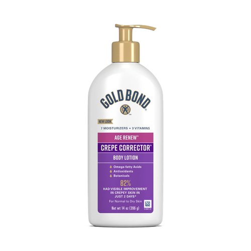 Gold Bond Age Renew Crepe Corrector Body Lotion, Replenishing & Smoothing Formula, 14 oz., Packaging may vary
